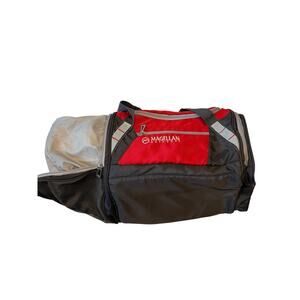 Magellen Outdoos 16"x10"10" Red Black Duffel Bag